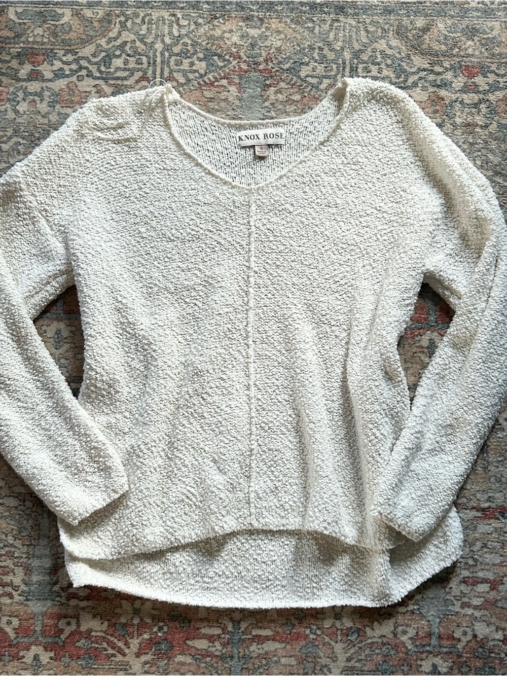Knox Rose Textured Long Sleeve Top